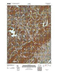 Kingston Pennsylvania Historical topographic map, 1:24000 scale, 7.5 X 7.5 Minute, Year 2010