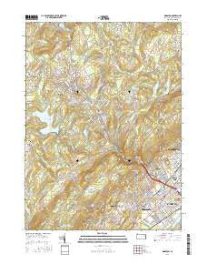 Kingston Pennsylvania Current topographic map, 1:24000 scale, 7.5 X 7.5 Minute, Year 2016