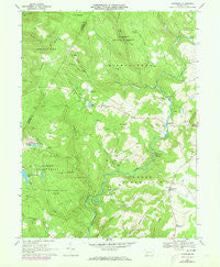 Kingwood Pennsylvania Historical topographic map, 1:24000 scale, 7.5 X 7.5 Minute, Year 1967