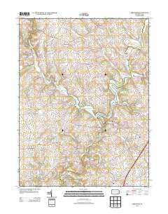 Kirkwood Pennsylvania Historical topographic map, 1:24000 scale, 7.5 X 7.5 Minute, Year 2013