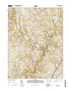 Kirkwood Pennsylvania Current topographic map, 1:24000 scale, 7.5 X 7.5 Minute, Year 2016