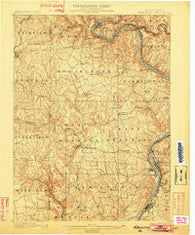 Kittanning Pennsylvania Historical topographic map, 1:62500 scale, 15 X 15 Minute, Year 1902