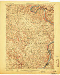 Kittanning Pennsylvania Historical topographic map, 1:62500 scale, 15 X 15 Minute, Year 1902