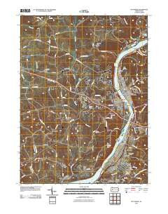 Kittanning Pennsylvania Historical topographic map, 1:24000 scale, 7.5 X 7.5 Minute, Year 2010