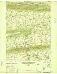 Klingerstown Pennsylvania Historical topographic map, 1:24000 scale, 7.5 X 7.5 Minute, Year 1947