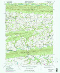 Klingerstown Pennsylvania Historical topographic map, 1:24000 scale, 7.5 X 7.5 Minute, Year 1969