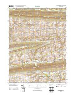 Klingerstown Pennsylvania Historical topographic map, 1:24000 scale, 7.5 X 7.5 Minute, Year 2013