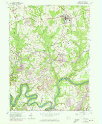 Knox Pennsylvania Historical topographic map, 1:24000 scale, 7.5 X 7.5 Minute, Year 1963