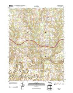 Knox Pennsylvania Historical topographic map, 1:24000 scale, 7.5 X 7.5 Minute, Year 2013