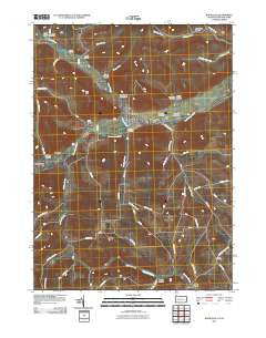 Knoxville Pennsylvania Historical topographic map, 1:24000 scale, 7.5 X 7.5 Minute, Year 2010