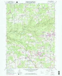 Kossuth Pennsylvania Historical topographic map, 1:24000 scale, 7.5 X 7.5 Minute, Year 1963