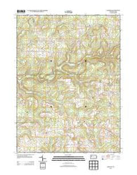 Kossuth Pennsylvania Historical topographic map, 1:24000 scale, 7.5 X 7.5 Minute, Year 2013