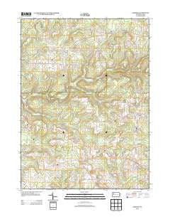 Kossuth Pennsylvania Historical topographic map, 1:24000 scale, 7.5 X 7.5 Minute, Year 2013