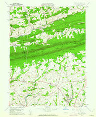 Kunkletown Pennsylvania Historical topographic map, 1:24000 scale, 7.5 X 7.5 Minute, Year 1960