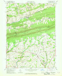 Kunkletown Pennsylvania Historical topographic map, 1:24000 scale, 7.5 X 7.5 Minute, Year 1960