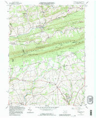 Kunkletown Pennsylvania Historical topographic map, 1:24000 scale, 7.5 X 7.5 Minute, Year 1992