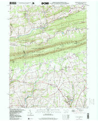 Kunkletown Pennsylvania Historical topographic map, 1:24000 scale, 7.5 X 7.5 Minute, Year 1997