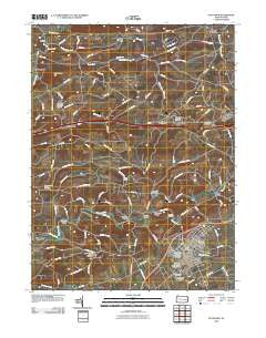 Kutztown Pennsylvania Historical topographic map, 1:24000 scale, 7.5 X 7.5 Minute, Year 2010