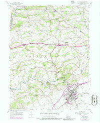 Kutztown Pennsylvania Historical topographic map, 1:24000 scale, 7.5 X 7.5 Minute, Year 1956