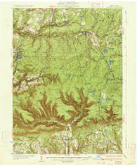 LaPorte Pennsylvania Historical topographic map, 1:62500 scale, 15 X 15 Minute, Year 1934