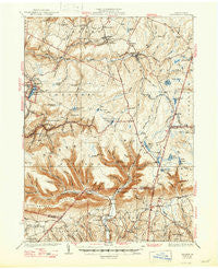 LaPorte Pennsylvania Historical topographic map, 1:62500 scale, 15 X 15 Minute, Year 1934