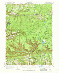 LaPorte Pennsylvania Historical topographic map, 1:62500 scale, 15 X 15 Minute, Year 1953