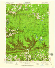 LaPorte Pennsylvania Historical topographic map, 1:62500 scale, 15 X 15 Minute, Year 1953