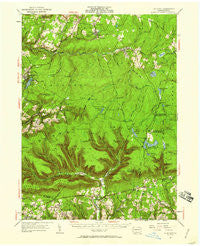 LaPorte Pennsylvania Historical topographic map, 1:62500 scale, 15 X 15 Minute, Year 1953