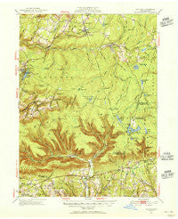 LaPorte Pennsylvania Historical topographic map, 1:62500 scale, 15 X 15 Minute, Year 1953