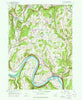 Laceyville Pennsylvania Historical topographic map, 1:24000 scale, 7.5 X 7.5 Minute, Year 1945