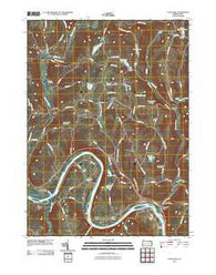 Laceyville Pennsylvania Historical topographic map, 1:24000 scale, 7.5 X 7.5 Minute, Year 2010