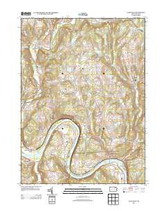 Laceyville Pennsylvania Historical topographic map, 1:24000 scale, 7.5 X 7.5 Minute, Year 2013