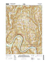 Laceyville Pennsylvania Current topographic map, 1:24000 scale, 7.5 X 7.5 Minute, Year 2016