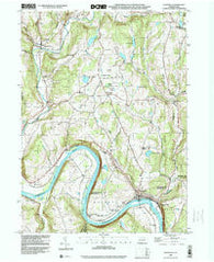 Laceyville Pennsylvania Historical topographic map, 1:24000 scale, 7.5 X 7.5 Minute, Year 1998