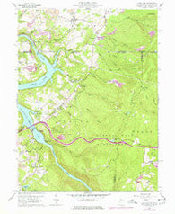 Lake Lynn Pennsylvania Historical topographic map, 1:24000 scale, 7.5 X 7.5 Minute, Year 1960