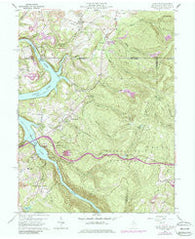 Lake Lynn Pennsylvania Historical topographic map, 1:24000 scale, 7.5 X 7.5 Minute, Year 1960