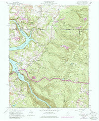 Lake Lynn Pennsylvania Historical topographic map, 1:24000 scale, 7.5 X 7.5 Minute, Year 1960