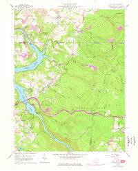 Lake Lynn Pennsylvania Historical topographic map, 1:24000 scale, 7.5 X 7.5 Minute, Year 1960