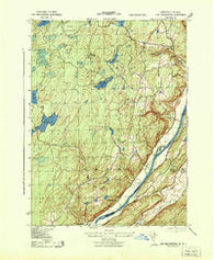Lake Maskenozha Pennsylvania Historical topographic map, 1:31680 scale, 7.5 X 7.5 Minute, Year 1943