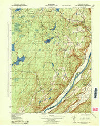 Lake Maskenozha Pennsylvania Historical topographic map, 1:31680 scale, 7.5 X 7.5 Minute, Year 1943