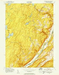 Lake Maskenozha Pennsylvania Historical topographic map, 1:24000 scale, 7.5 X 7.5 Minute, Year 1954