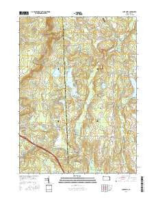 Lake Ariel Pennsylvania Current topographic map, 1:24000 scale, 7.5 X 7.5 Minute, Year 2016