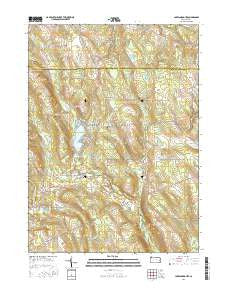 Lake Canadohta Pennsylvania Current topographic map, 1:24000 scale, 7.5 X 7.5 Minute, Year 2016