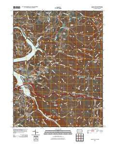 Lake Lynn Pennsylvania Historical topographic map, 1:24000 scale, 7.5 X 7.5 Minute, Year 2011