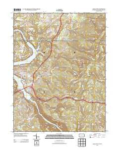 Lake Lynn Pennsylvania Historical topographic map, 1:24000 scale, 7.5 X 7.5 Minute, Year 2013