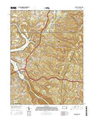 Lake Lynn Pennsylvania Current topographic map, 1:24000 scale, 7.5 X 7.5 Minute, Year 2016