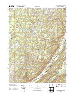 Lake Maskenozha Pennsylvania Historical topographic map, 1:24000 scale, 7.5 X 7.5 Minute, Year 2013
