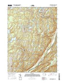 Lake Maskenozha Pennsylvania Current topographic map, 1:24000 scale, 7.5 X 7.5 Minute, Year 2016
