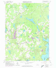 Lakeville Pennsylvania Historical topographic map, 1:24000 scale, 7.5 X 7.5 Minute, Year 1966