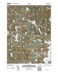 Lakeville Pennsylvania Historical topographic map, 1:24000 scale, 7.5 X 7.5 Minute, Year 2010